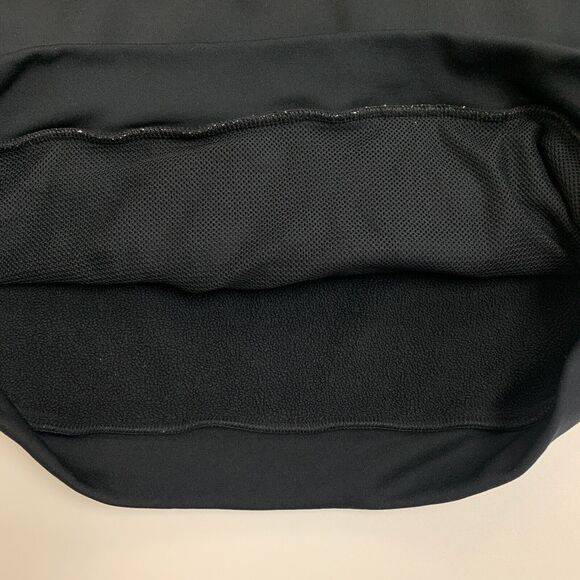 Nike Sweatshirt Women XS Extra Small Black Therma Fleece Training Crew Neck Logo - Picture 10 of 15